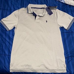 Polo Ralph Lauren button up classic . Navy blue large (14-16)